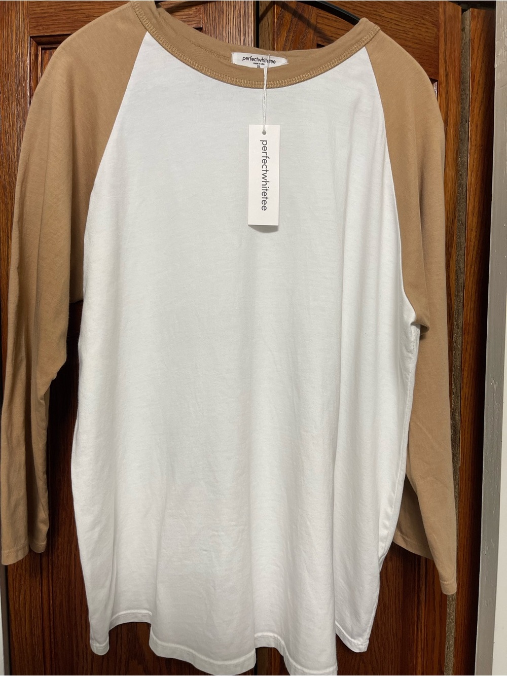 perfectwhitetee Malcolm ringspun Supima cotton jersey- Suede